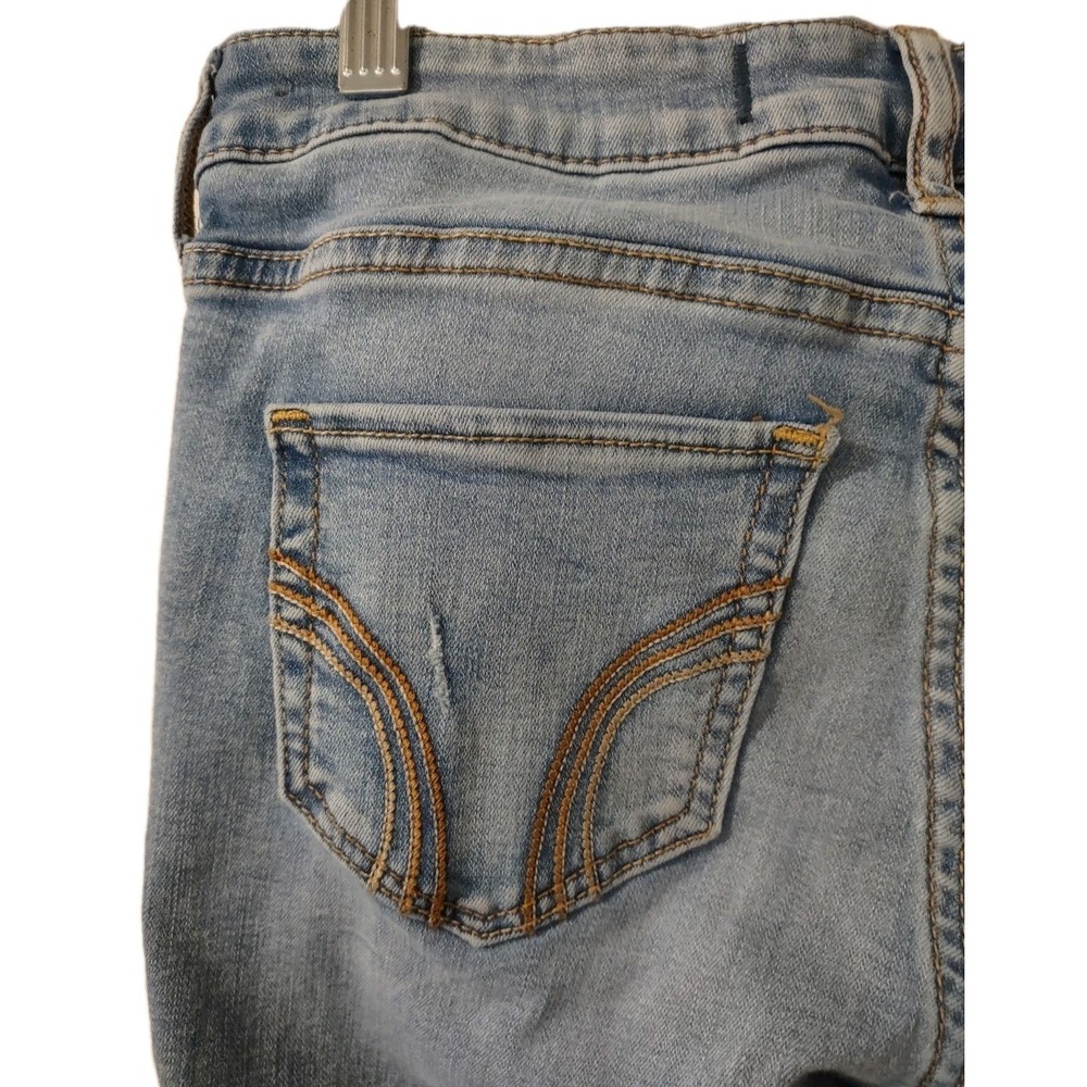 Hollister Jeans Women's Size 5 S Blue Denim  Skinny  Distressed Stretch  W27 L25 - Picture 12 of 15